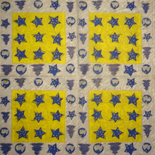 005 Sterne - 3-lagig (gold) - Papstar